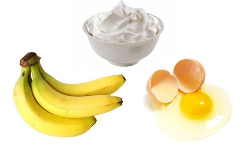 Le masque à l'œuf et à la banane convient à tous les types de peau